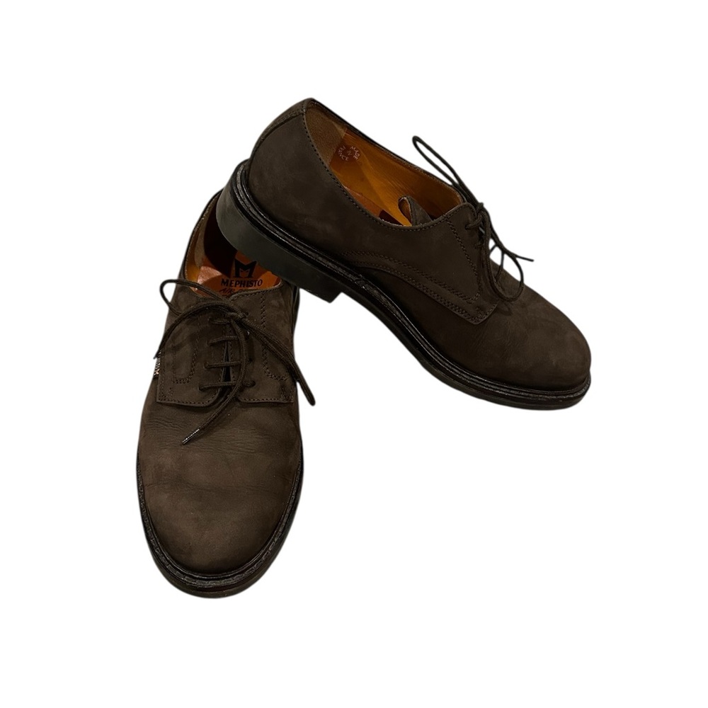 Mephisto Marlon Derby Brown Nubuck Oxford Men’s Shoes 7.5